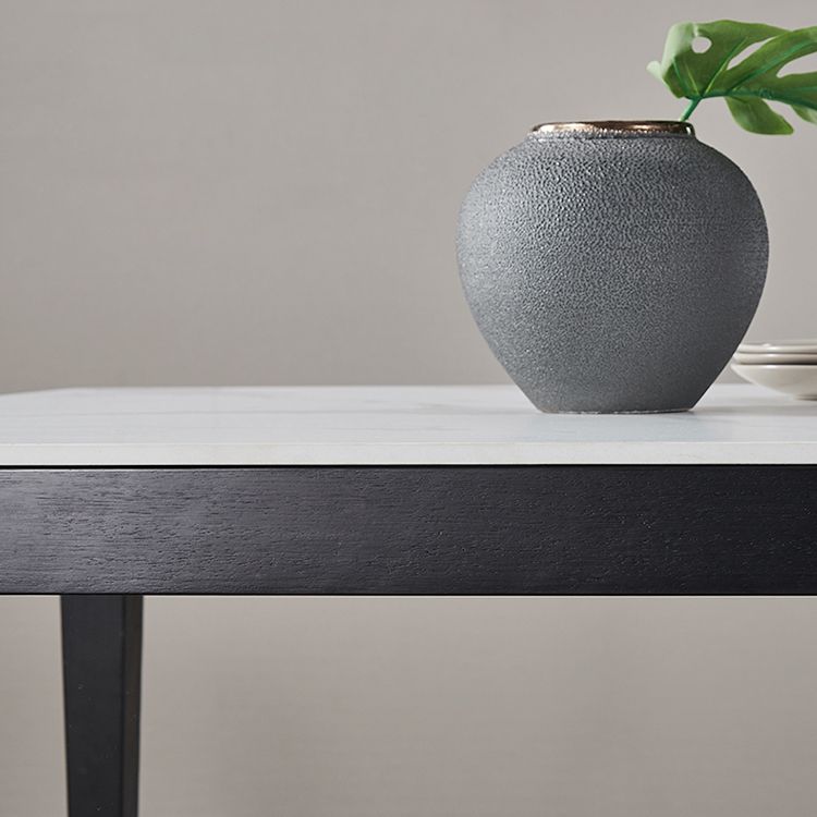 Industrial Standard Sintered Stone Esstisch Weiße Quadratform Esstisch für Küche
