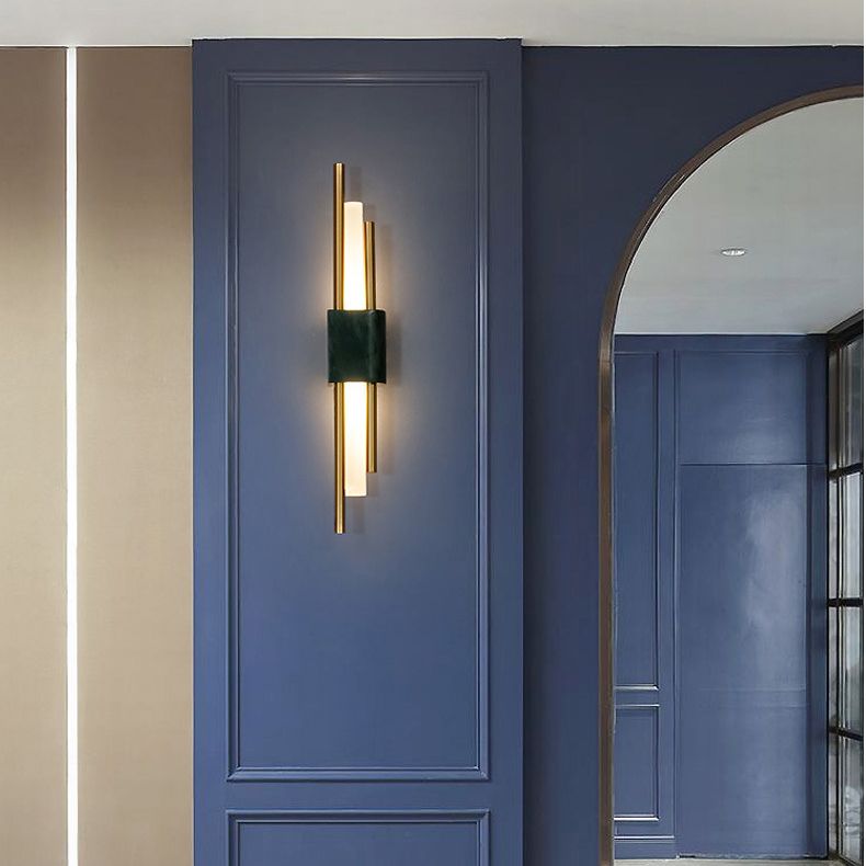Lámpara de pared de mármol Diclas de luz de pared de estilo moderno para dormitorio