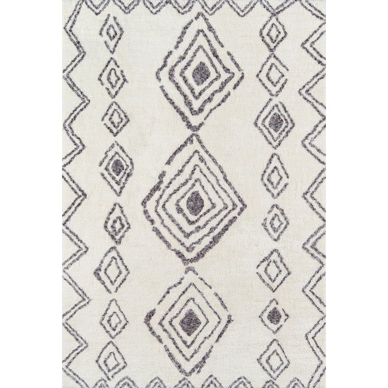 Witte toon Shabby Chic indoor tapijt polyester tribale afdrukt tapijt Easy Care Tapijt voor huizendecoratie