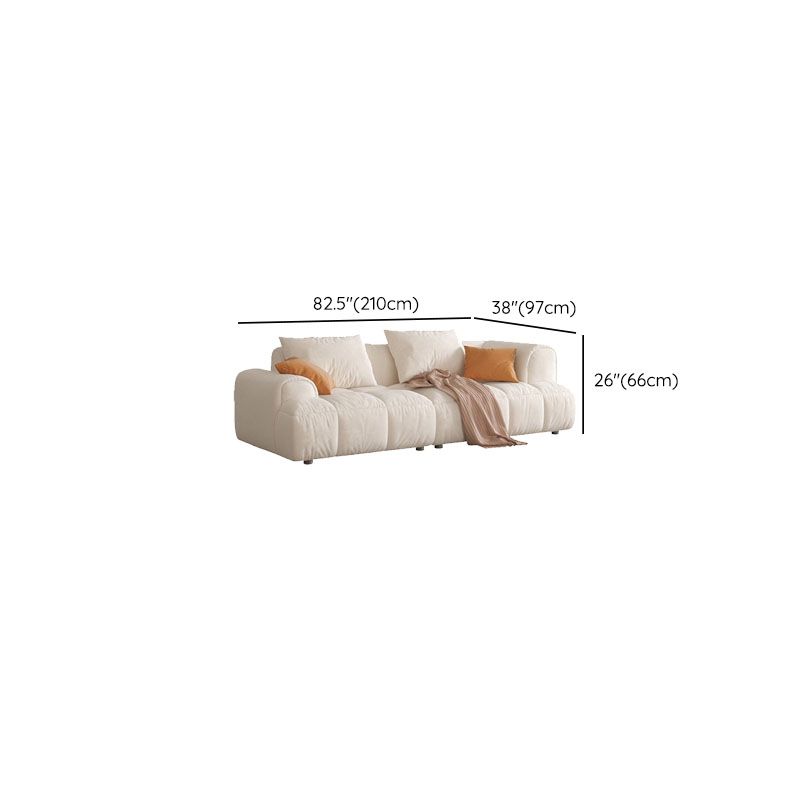Modern Standard Sofa Square Arm Cushions Sofa for Living Room