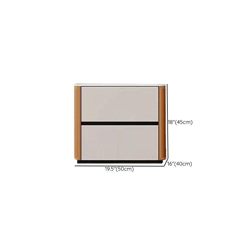 Contemporary Home Stone Storage Chest Vertical Chest with Drawers