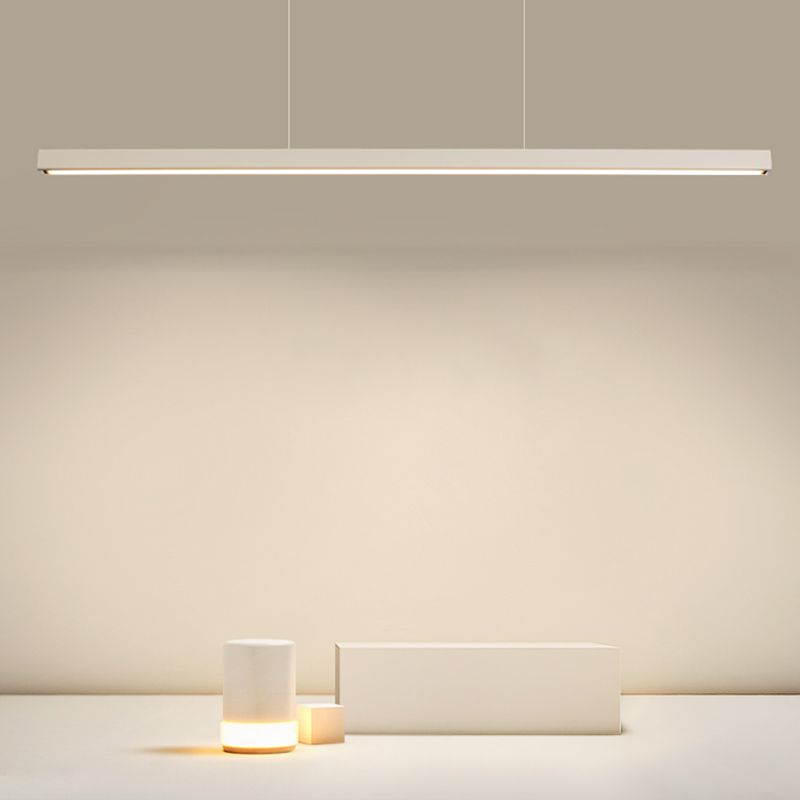 LED Modern eenvoudig hangende lichte rechthoek hanglamp met een hanglamp voor eetkamer