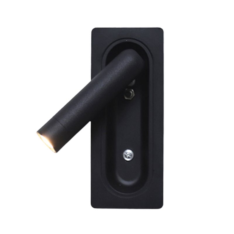 LED Modern Wall Sconce Cylinder Shape Wall Light with Metal Shade for Bedroom