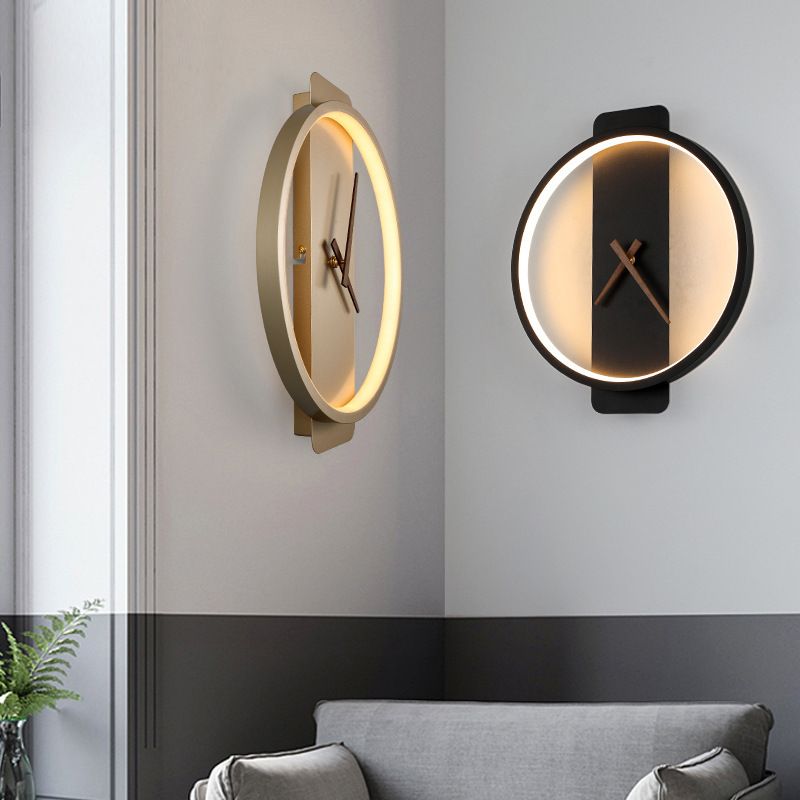 Metal Geometric Sconce Lights Modern Style 1 Light Wall Lighting Fixtures