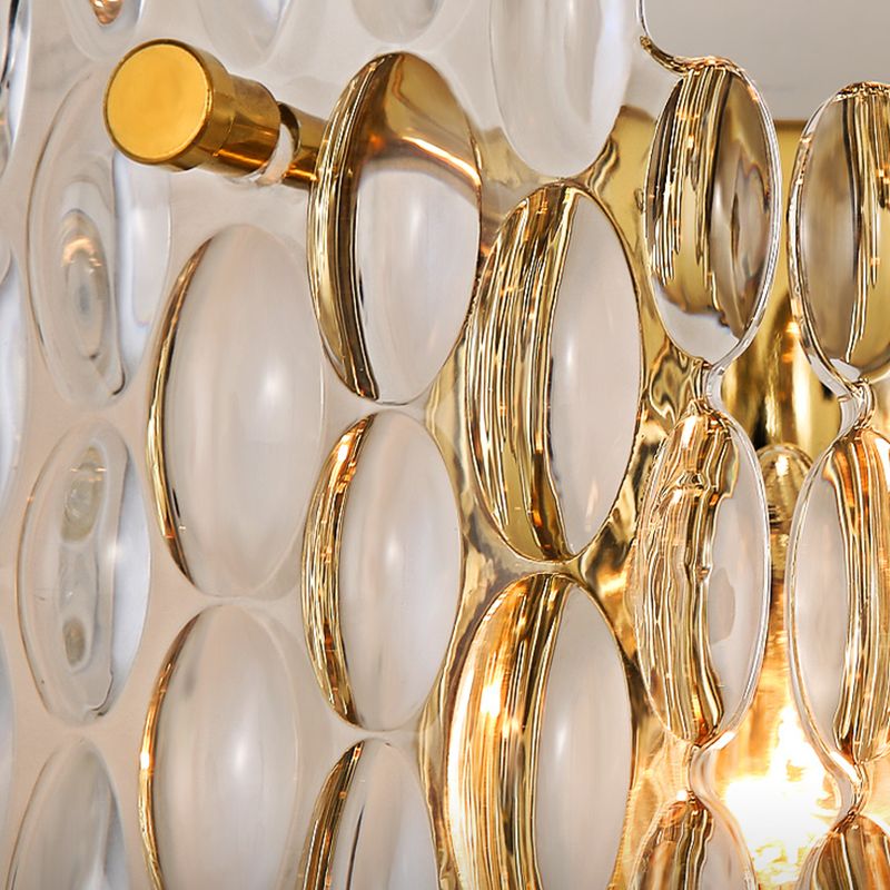 Modern Style Wall Light Crystal Sconces in Transparent for Bedroom