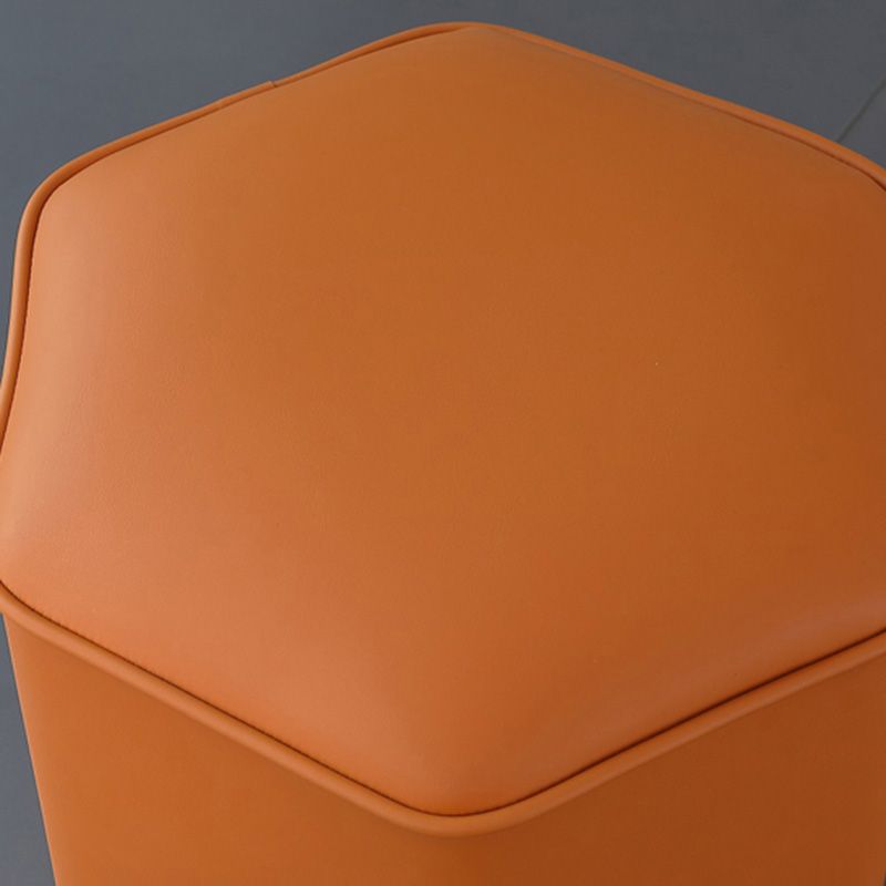 Red Modern Pouf Water Resistant Specialty Foot Stool for Living Room