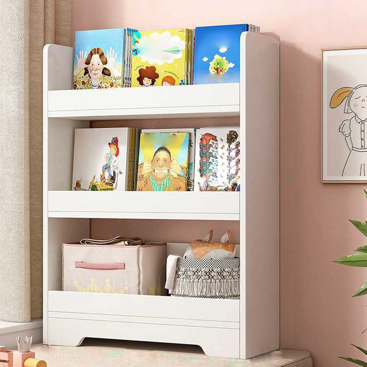 Engineer Wood Bookcase Modern Style Minimalist Home Bookshelf