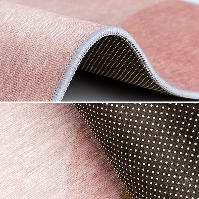 Farblich gemischter Farbblock-Teppich, Polyester-Teppich, nordischer rutschfester Innenteppich für die Heimdekoration