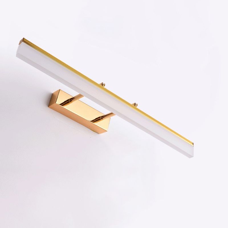 Lampada rettangolare per la lampada con applique del bagno in metallo a muro moderno lampada