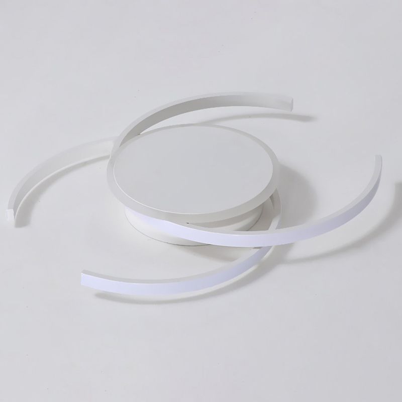 Kreisförmige Semi-Flush-Mount-Licht-Halterung Acryl Moderne Bündig-Halterung Deckenleuchte