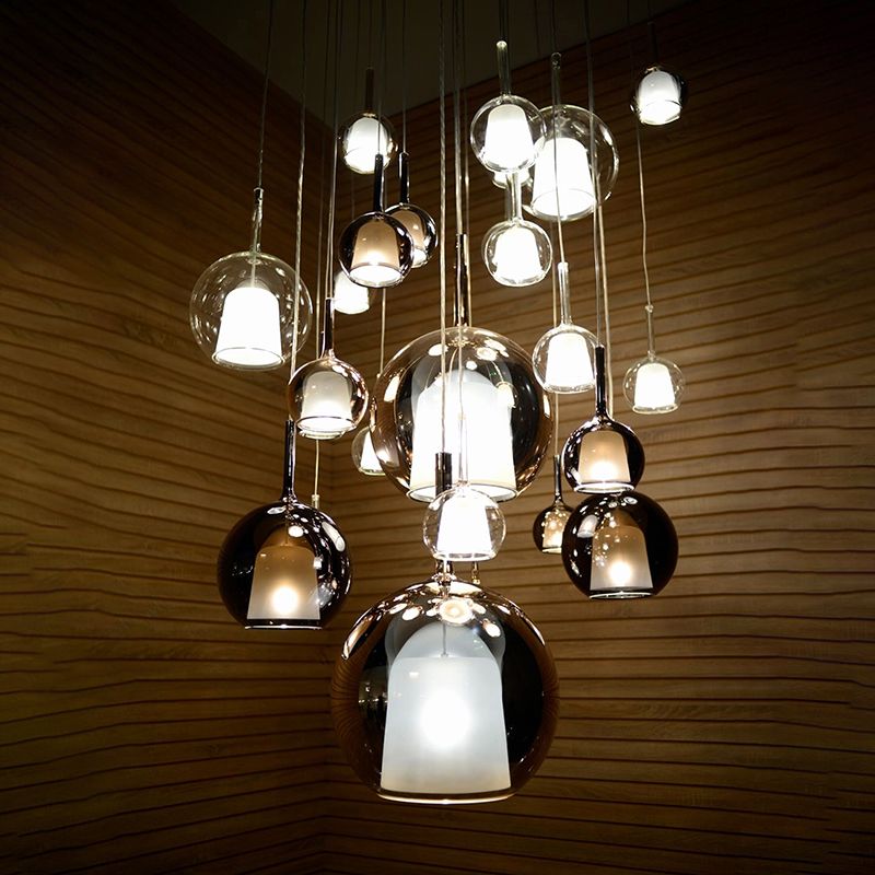 1 Lichthängeleuchte moderne Bell-LED-Federung für das Restaurant