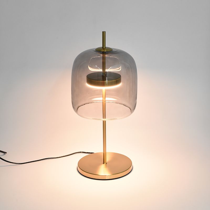 Ultra-modern Simplicity Bell Table Lamp Glass Nightstand Lamp for Bedroom