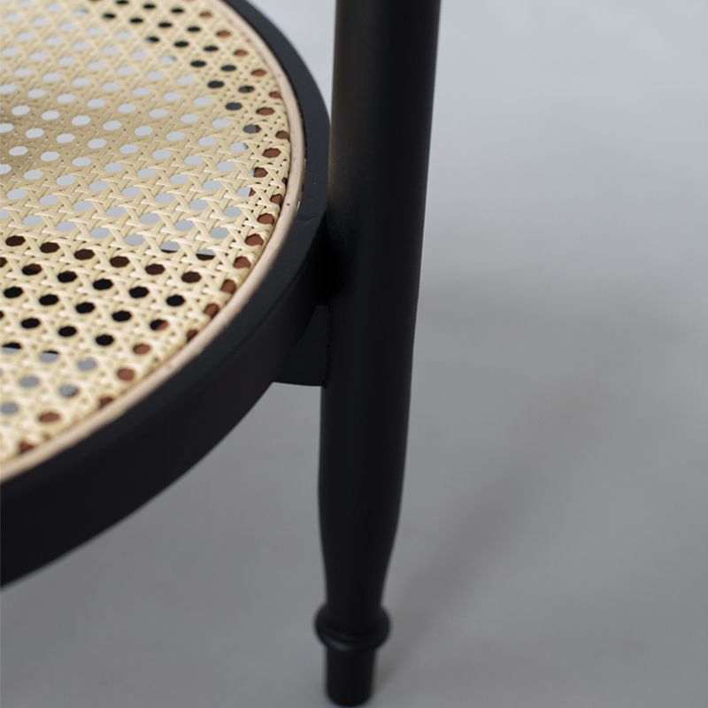 Tropical Coffee Table Solid Wood Black Coffee Cocktail Table