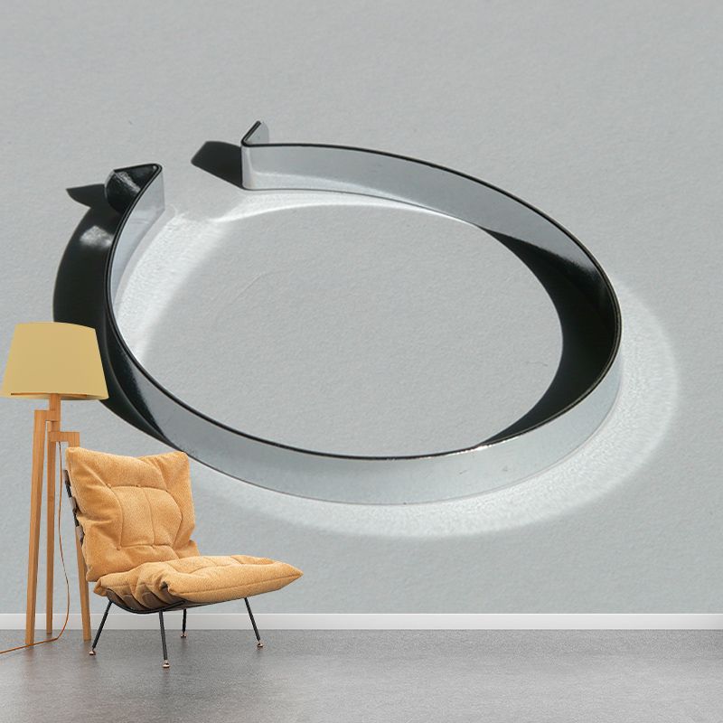 Metal Series Industrial Style Wall Art Decor for Living Room Bedroom Mural Wallpaper