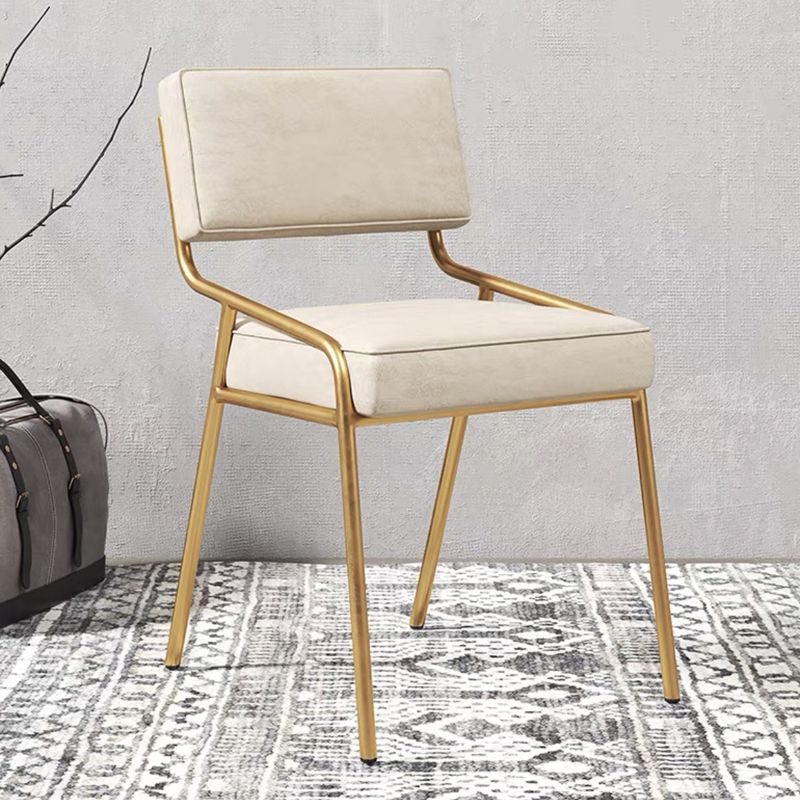 Glam Home Dining Room Chair Upholstered Armless Dining Chairs