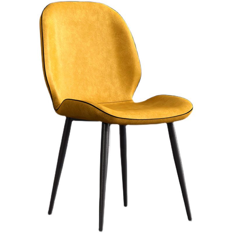 Minimalist Style Wingback Parsons Chairs Armless Dining Chairs for Kitchen