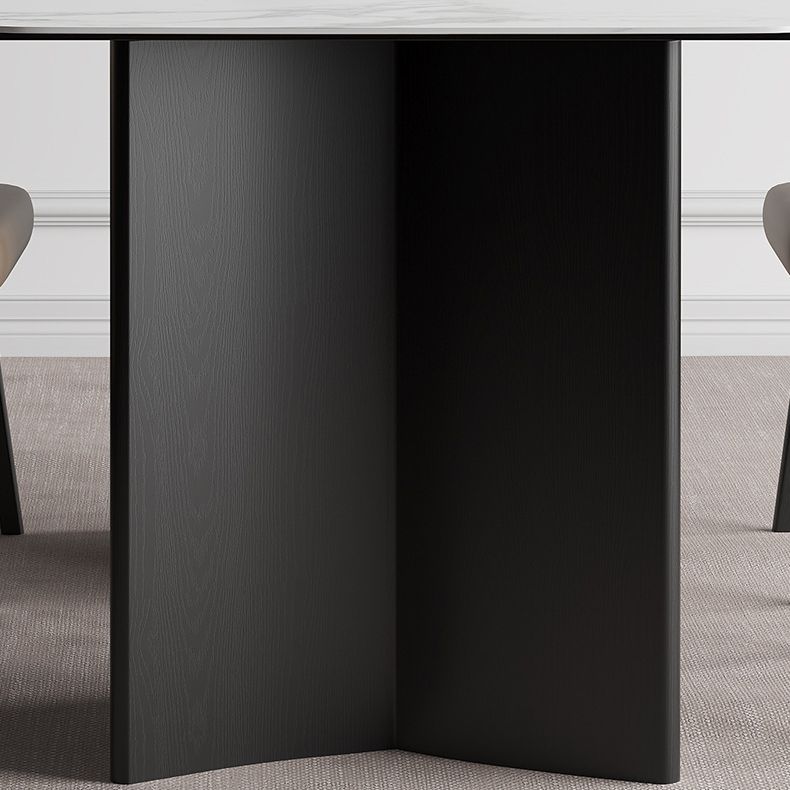 Modern 1/2/5/7 Pieces Furniture Stone Rectangle Dining Chairs Set in White