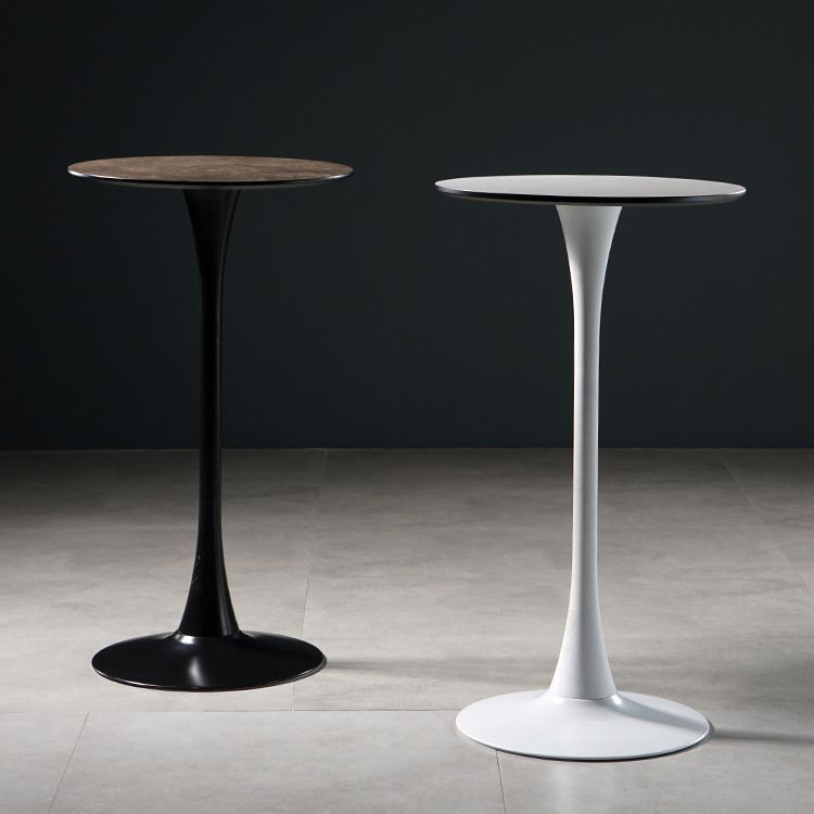 Contemporary Round Counter Table Dining Metal Counter Table for Restaurant