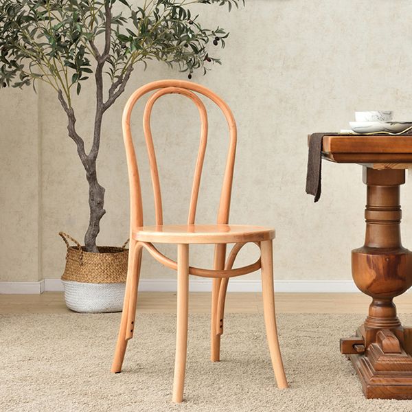 Chaise de style contemporain en bois de hêtre Cuisine Salle à manger Windsor Back Side Chairs