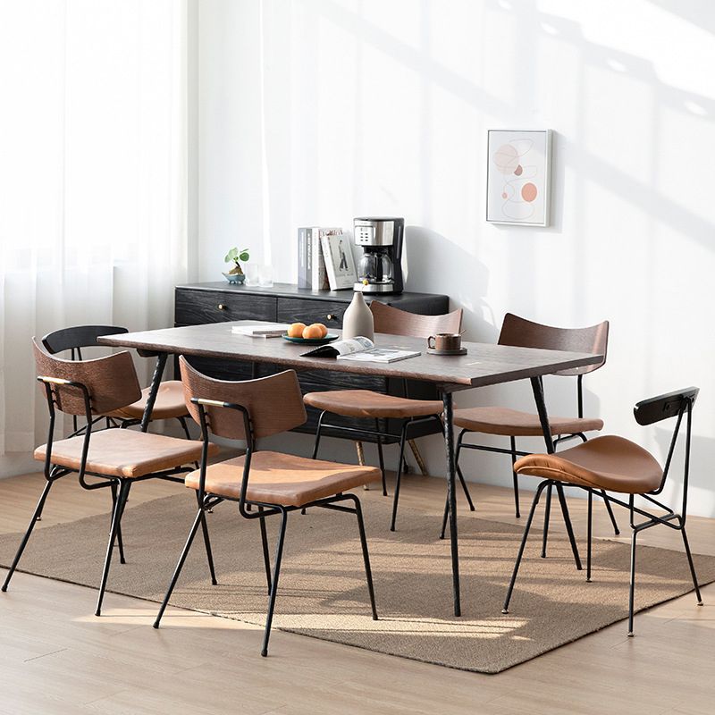 Modern 1/4/5/6/7 Pieces Dining Set Oak Wood Dining Table for Dining Room