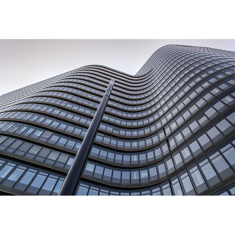 High Building Murals Stain-Resistant Contemporary Wall Decor for Office