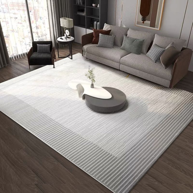 Minimalist Geometry Print Area Carpet Polyester Indoor Rug Non-Slip Backing Area Rug for Living Room