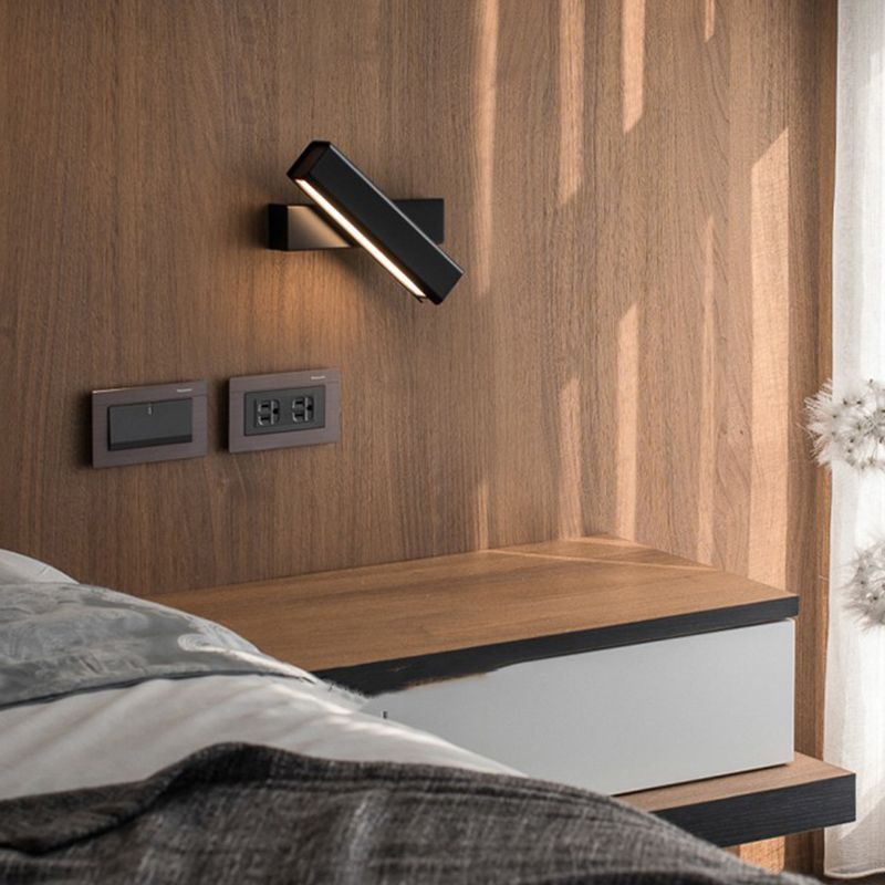 Modernism Single White/Black Wall Mounted Sconce LED Wall Light for Bedroom