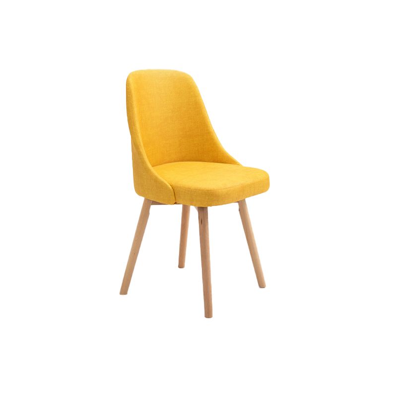 Armless Chair 17.7" L x19.6" W x31.4" H Solid Wood Frame Chair for Living Room