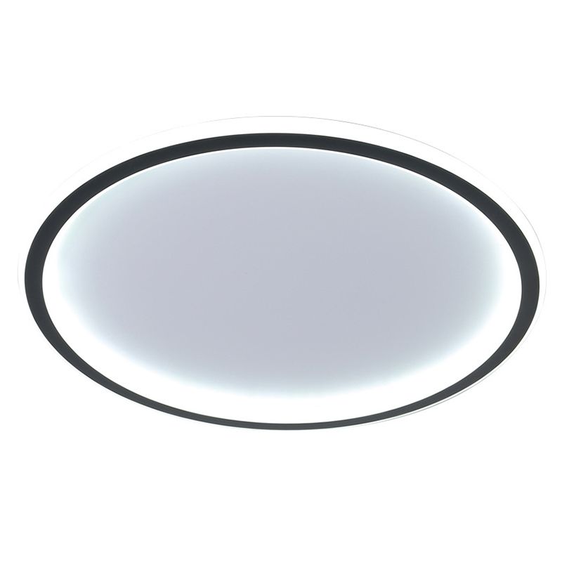 Ronde inbouwlampen Eigentijds aluminium plafondmontagearmatuur voor woonkamer
