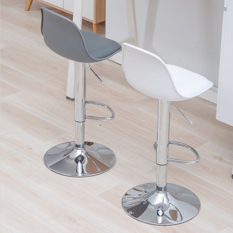 Scandinavian Adjustable Height Bar Stool Faux Leather Bar Stool for Bristol