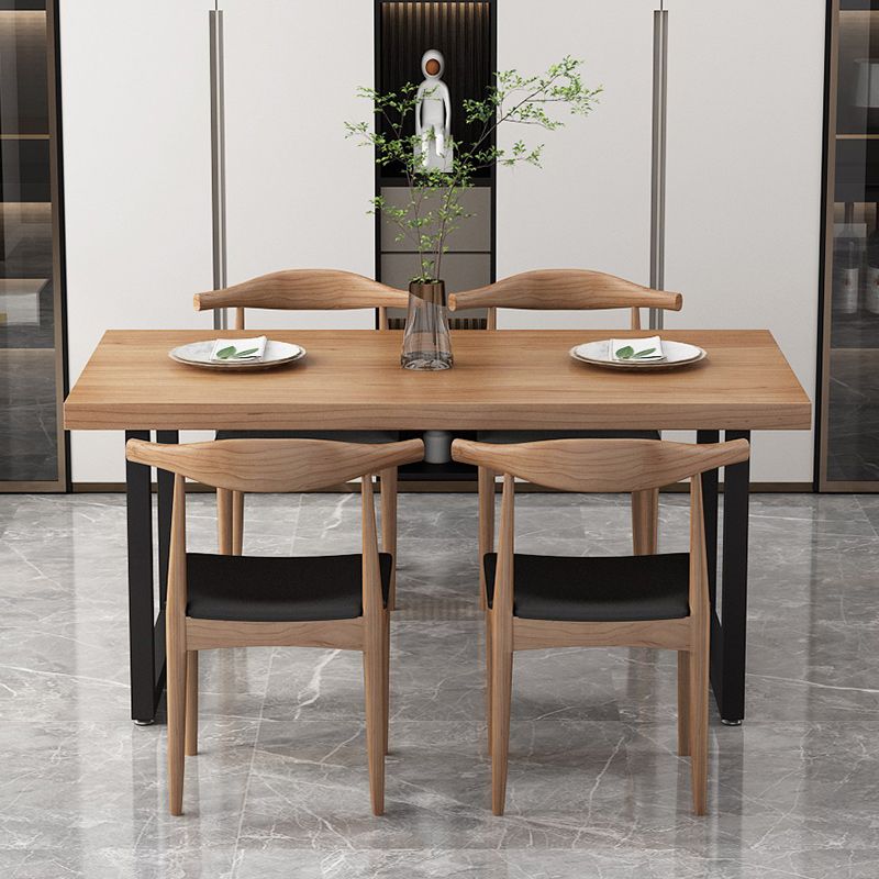 Modern 1/5 Pieces Dining Set Rectangle Wood Dining Table for Kitchen