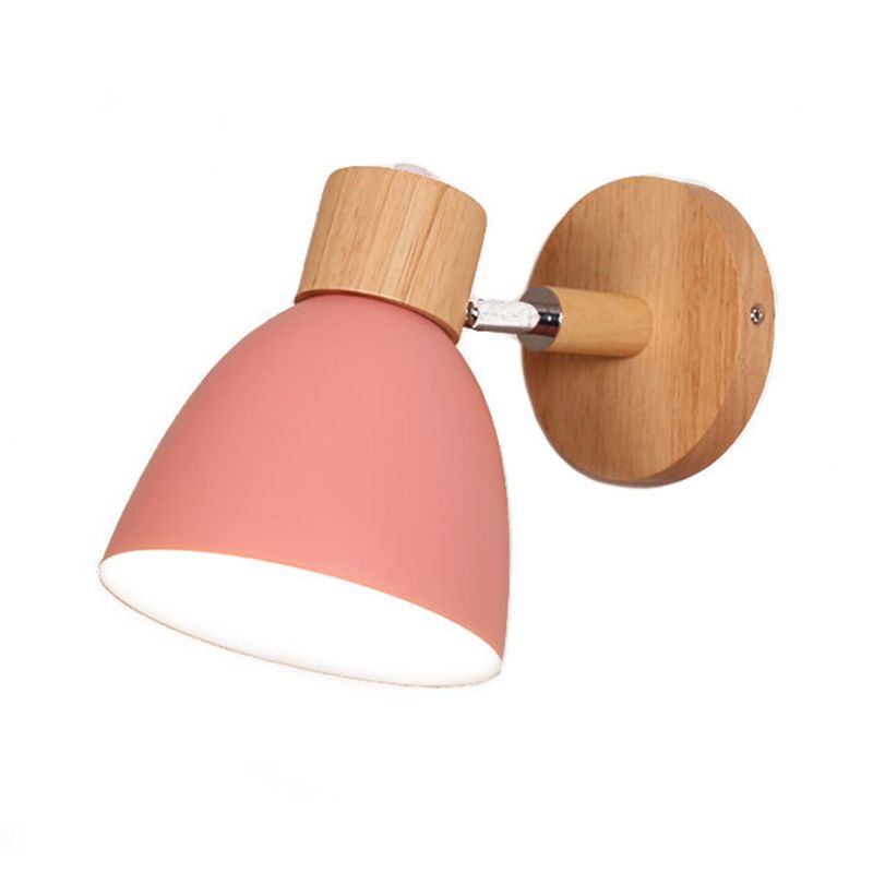 Nordic Style Wall Mount Light Bell Shape Colorful Wall Lamp for Living Room