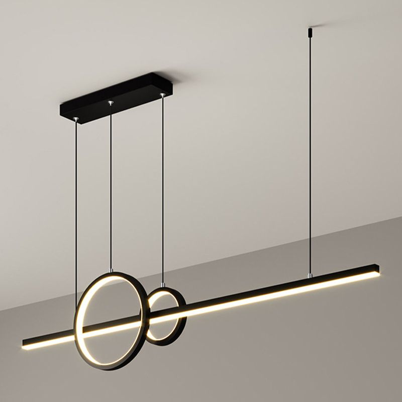 3-Lights Modernist Island Pendants Metal Pendant Lights for Dining Room