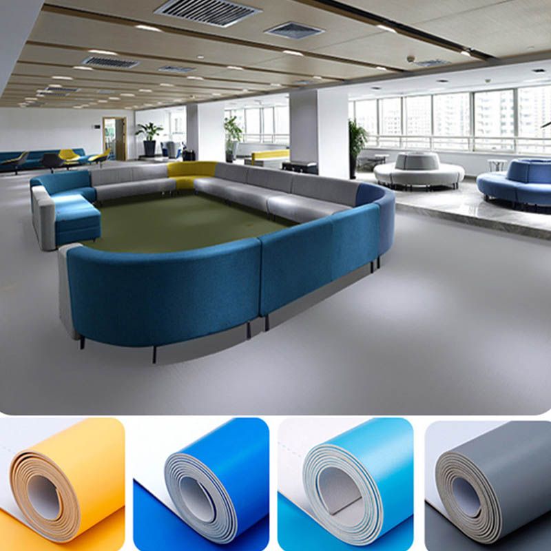 Modern Style PVC Flooring Pure Color Waterproof Fire Resistant PVC Flooring