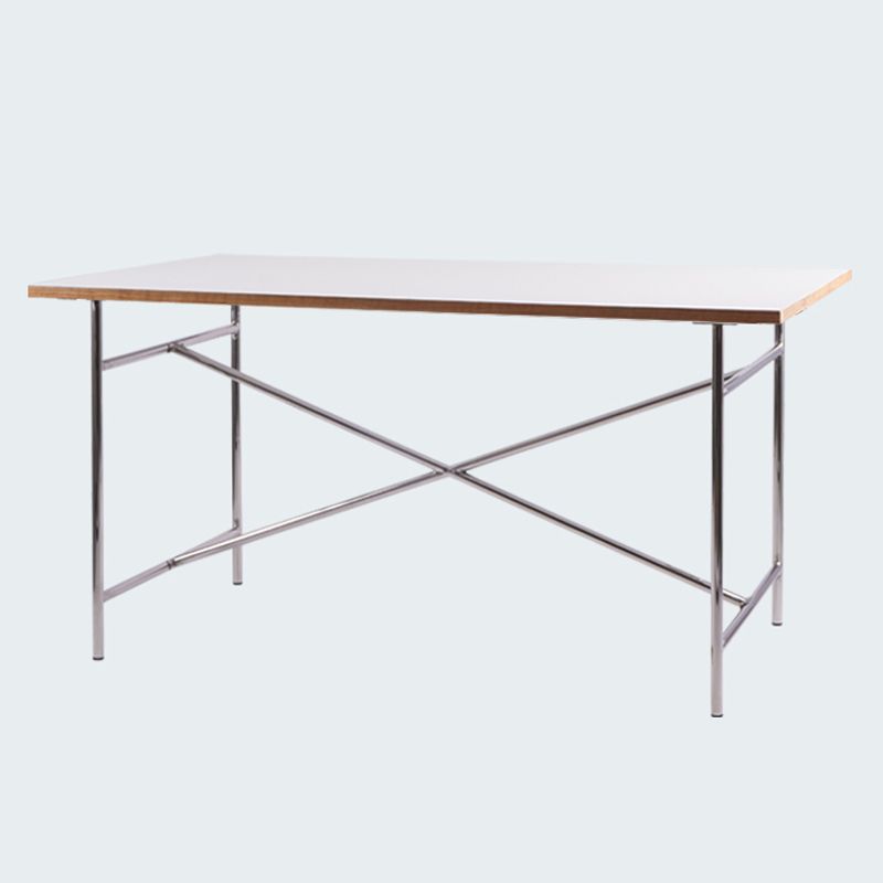 Modern Wood Rectangle Dining Table Standard Kitchen Dining Table with 4 Legs