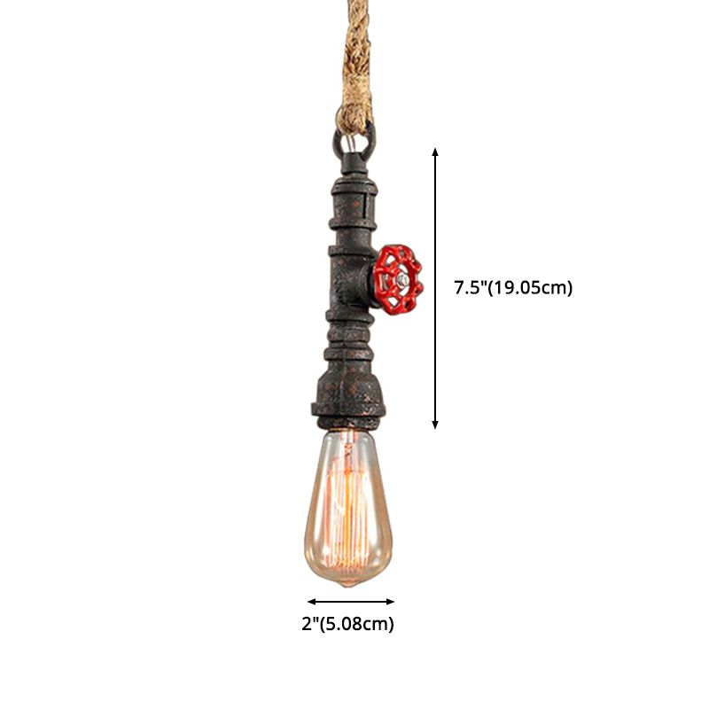 Style industriel en option en 5 couleurs suspension de la modélisation de tuyaux d'eau créatifs de modélisation en métal pour café de restauration