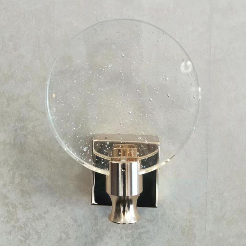Light Luxury Crystal Wall Light Modern Simple Circle Led Wall Lamp for Living Room