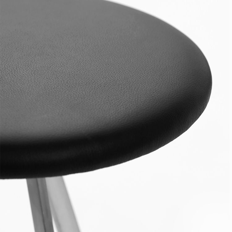 Backless Metal Counter & Bar Stools Modern Indoor Stools with Chrome Frame