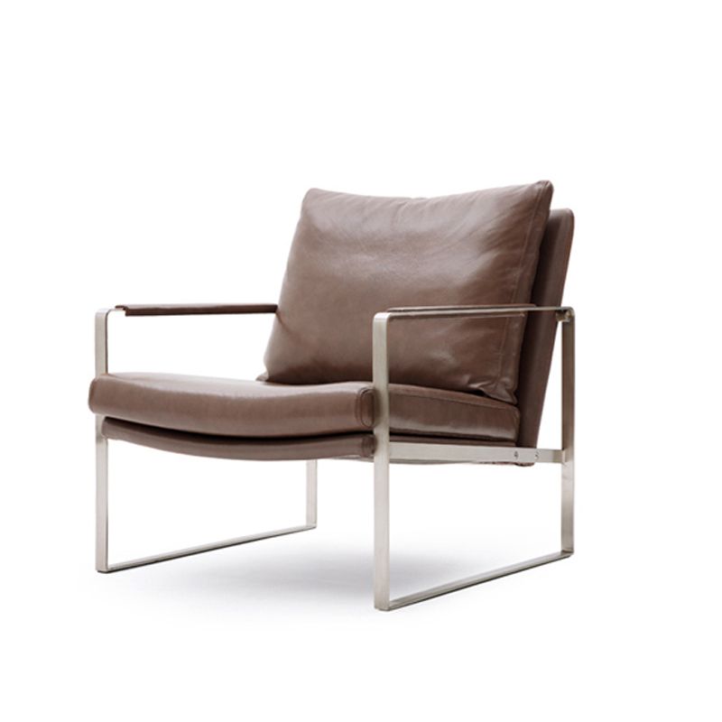 Faux Leather Arm Chair 28.74" L x 31.88" W x 29.13" H Accent Armchair for Living Room