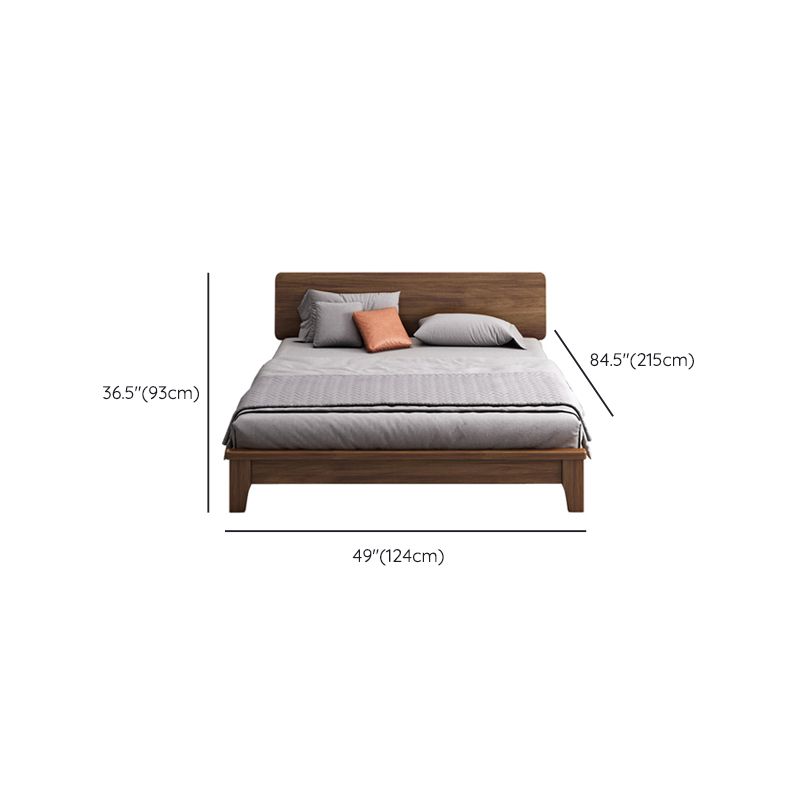 Traditional Headboard Standard Bed Solid Wood Bed with Custom Legs