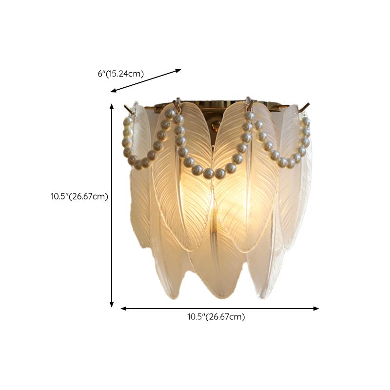 Modern Style Unique Wall Lamp Glass Wall Sconce Lighting for Bedroom