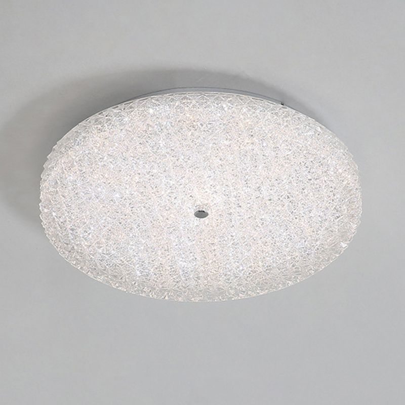 Modern Ceiling Mount Light LED Close to Ceiling Lamp with Glass Shade for Living Room