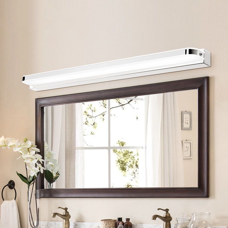 Linear Shade 1 Head Wall Sconce Modern Simple Style Mirror Wall Lighting