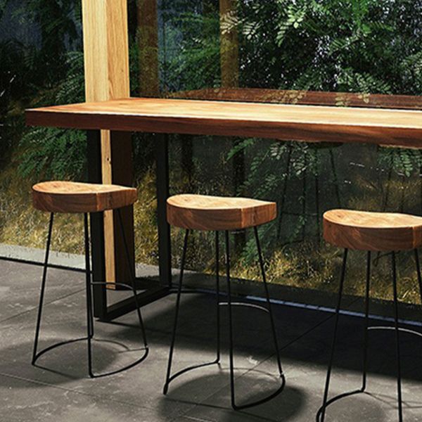 1/2/5 Pieces Bar Set with Backless Stools Metal Glam Pub Table Set for Small Places