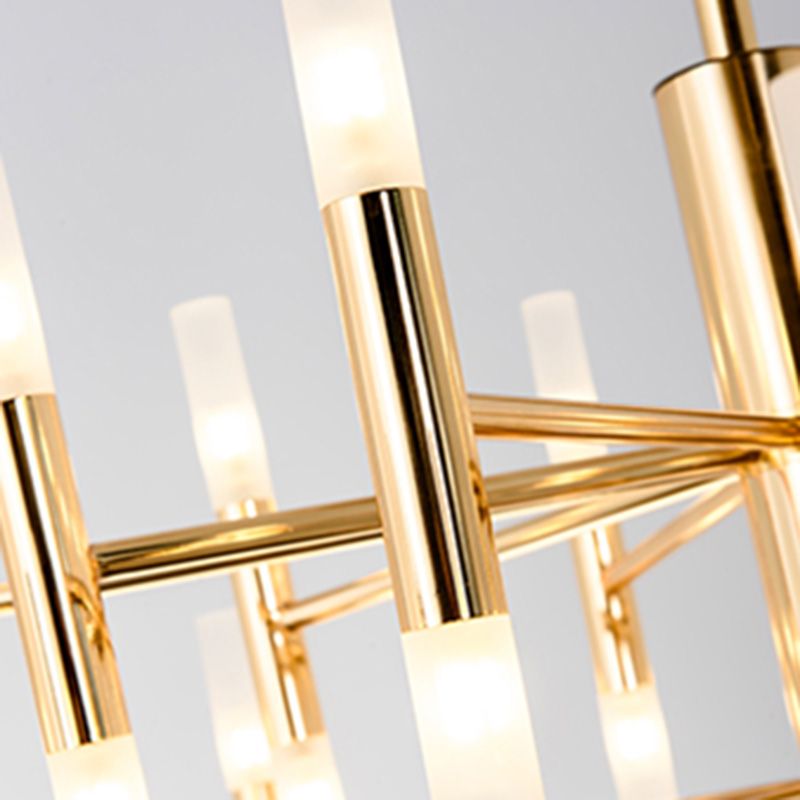 Lumières suspendues postmodernes Chandelier en métal pour le salon du salon