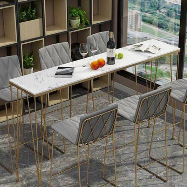 1/4/7 Pieces Bar Stool and Table Set Rectangular Bar Table Set