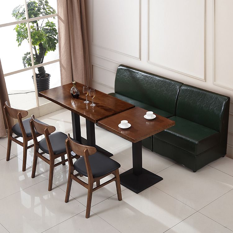 Contemporary Dining Chair 16.5'' Wide Open Side Chair with 4 Wood Legs for Home Use
