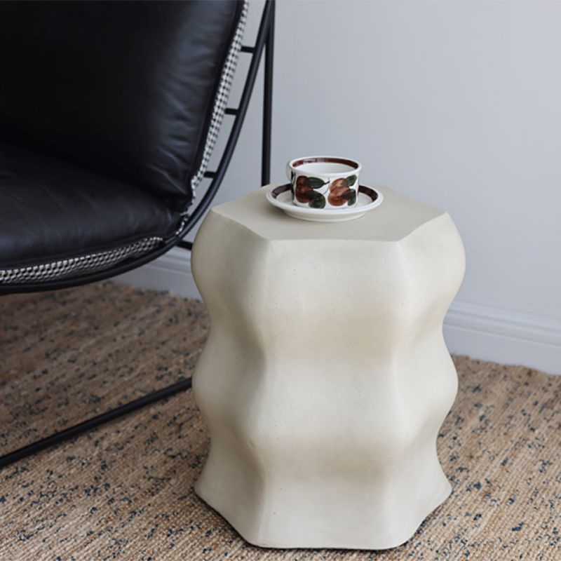 14.6" Wide Metal Block Side Table Geometric Sofa Side Accent Table