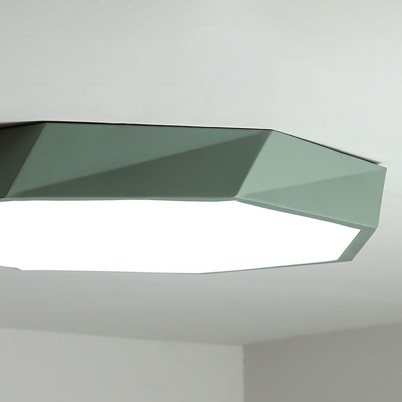 Acrilico Macaron LED de monte en el moderno estilo creativo de acero de techo geométrico de luz para dormitorio