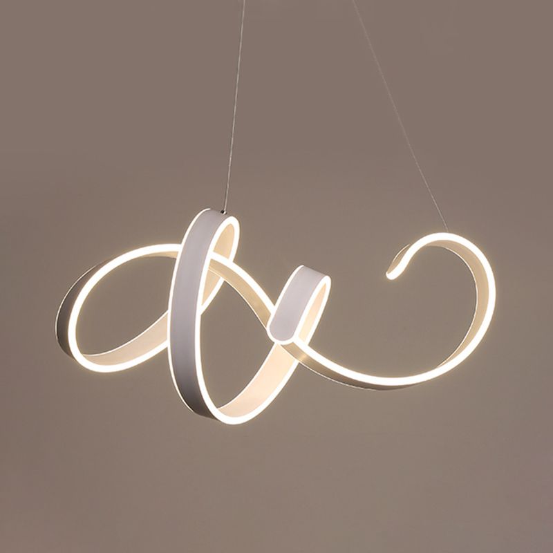 Acrilico twist soffitto a sospensione leggera semplice stile a led bianca kit lampada a led in luce calda/bianca